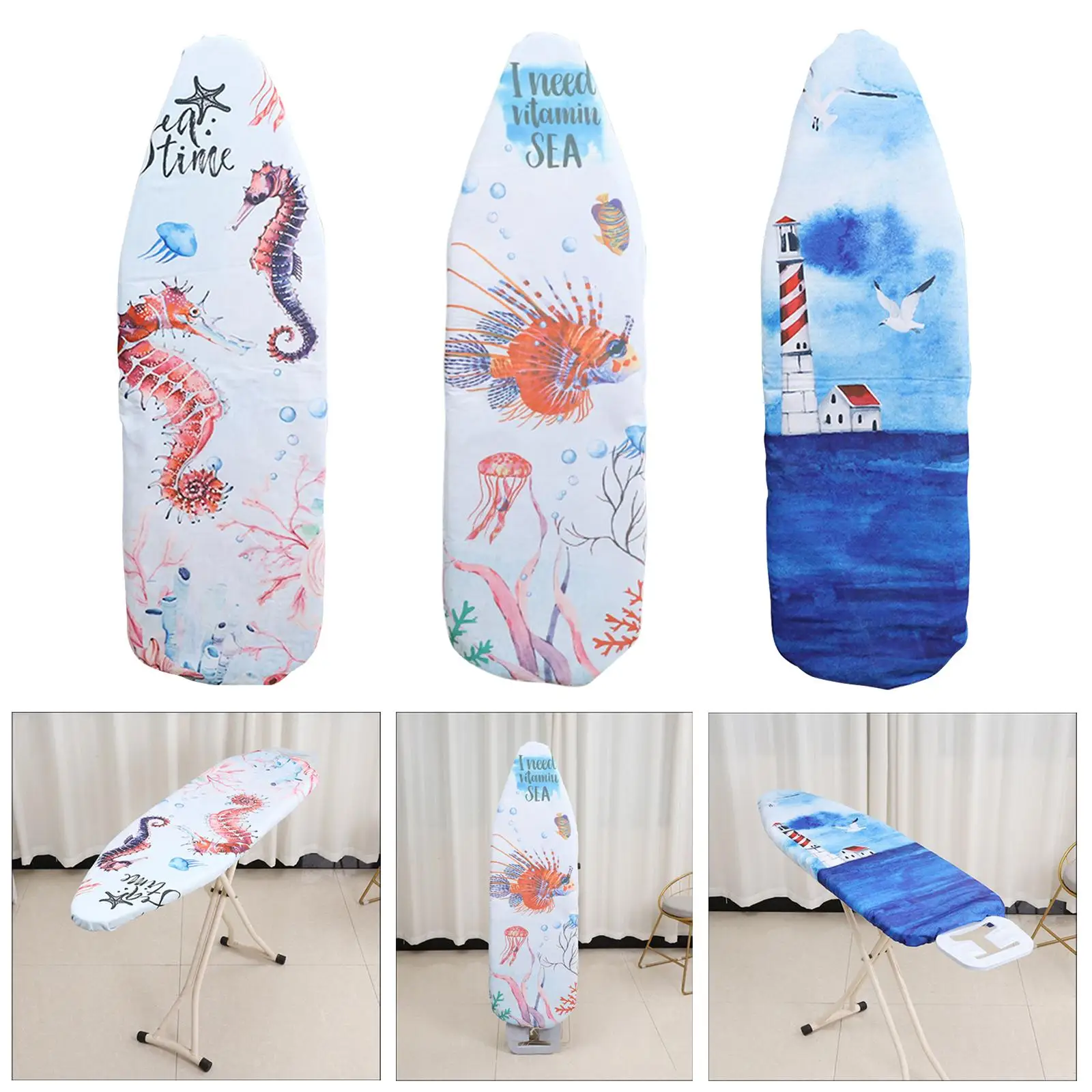 140x50cm Ironing Board Padded Cover Nonslip Heat Insulation Ironing Table Cover Protector for Home Cleaning Tools Families ironing board mat ironing board cover ironing protection pad