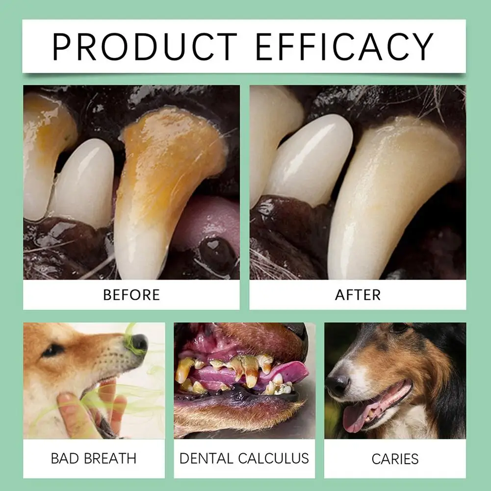 Oral Cleansing Gel For Pet Doge Oral Gel Cleaning Dog Cat Teeth Fresh Breath Care Cleaner Remove Tartar Odor Health
