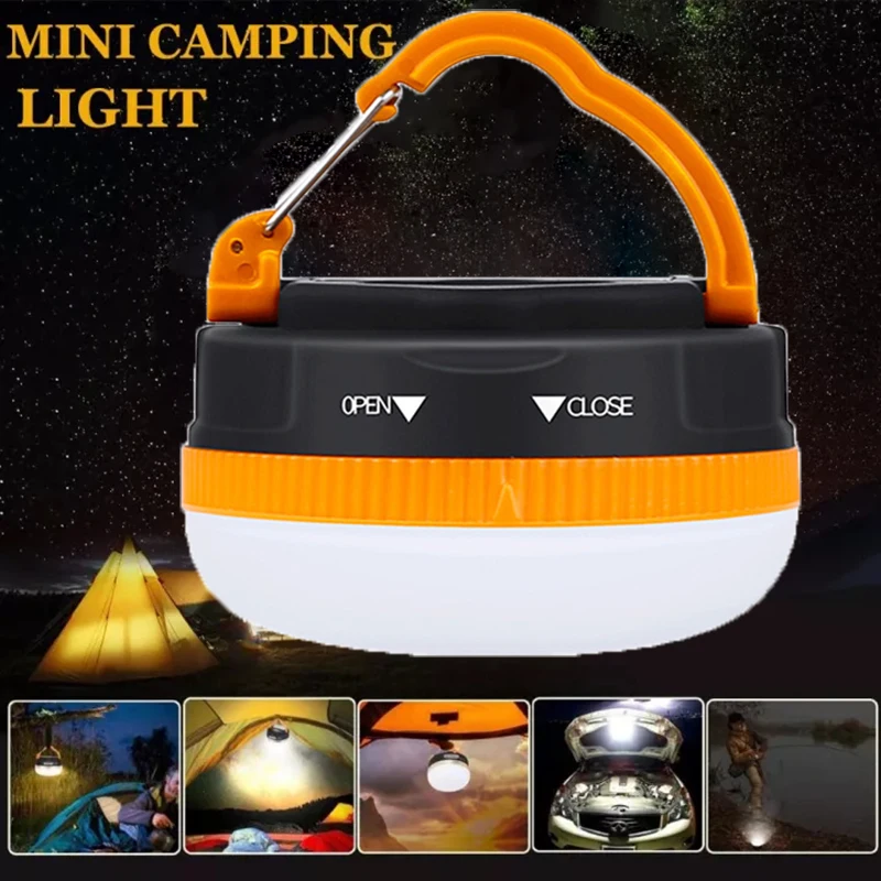 

LED Lantern Portable Camping Light Outdoor Tent Light Battery powered For Hiking Home Emergency Lamp Work Hanging Lamps