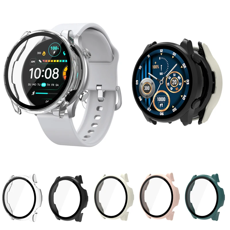 Custodia Rigida Per Schermo Con Pellicola Protettiva In Vetro Per Schermo Con Pellicola Protettiva Per Smartwatch Per Haylou Solar Plus Rt3 Ls16 Custo