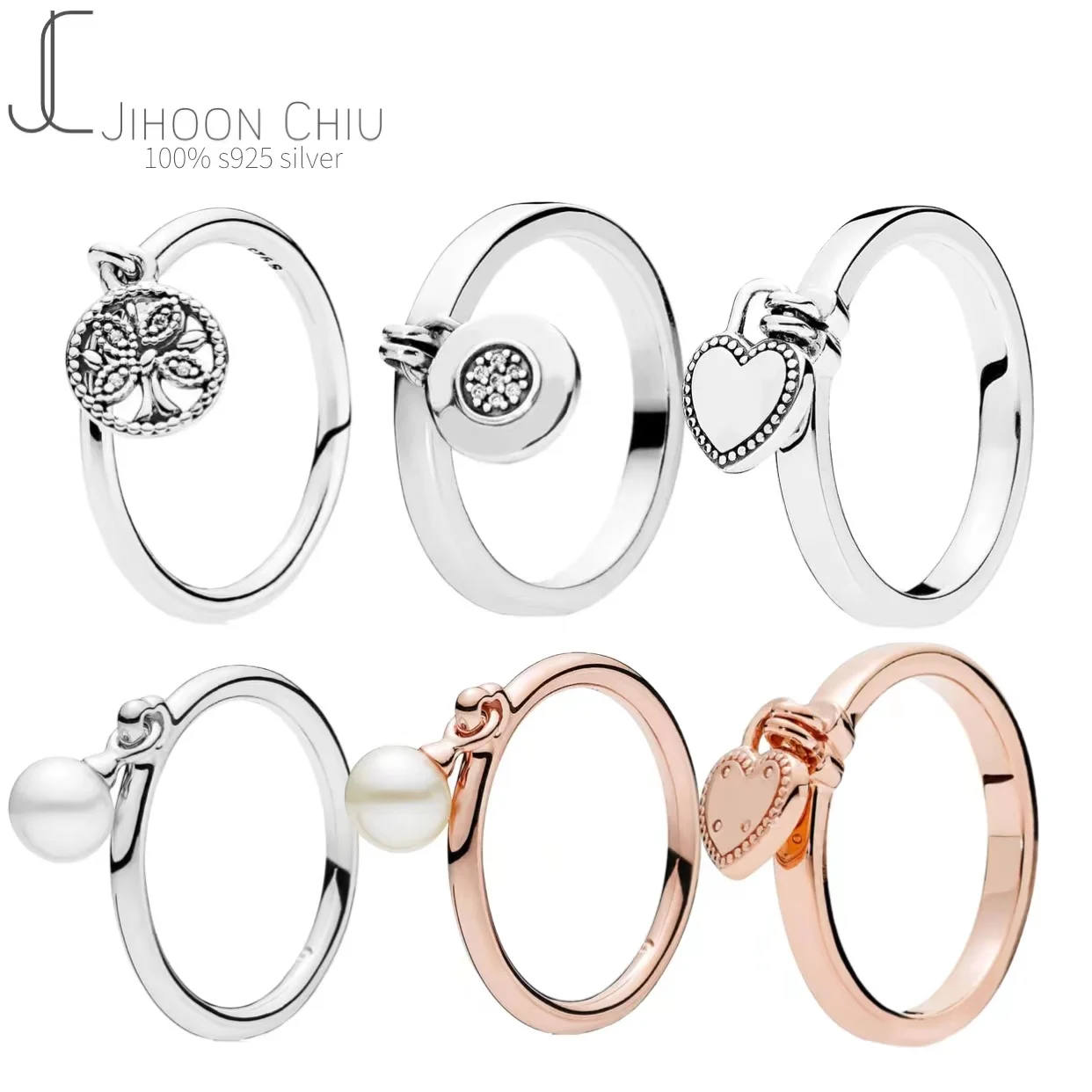 

Женское кольцо из серебра 100% пробы, с перфорацией