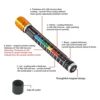 Auto Body Damage Detector Paint Thickness Tester Pen with Magnetic Tip Scale Indicator Car Paint Coating Tester Car Accessories 4