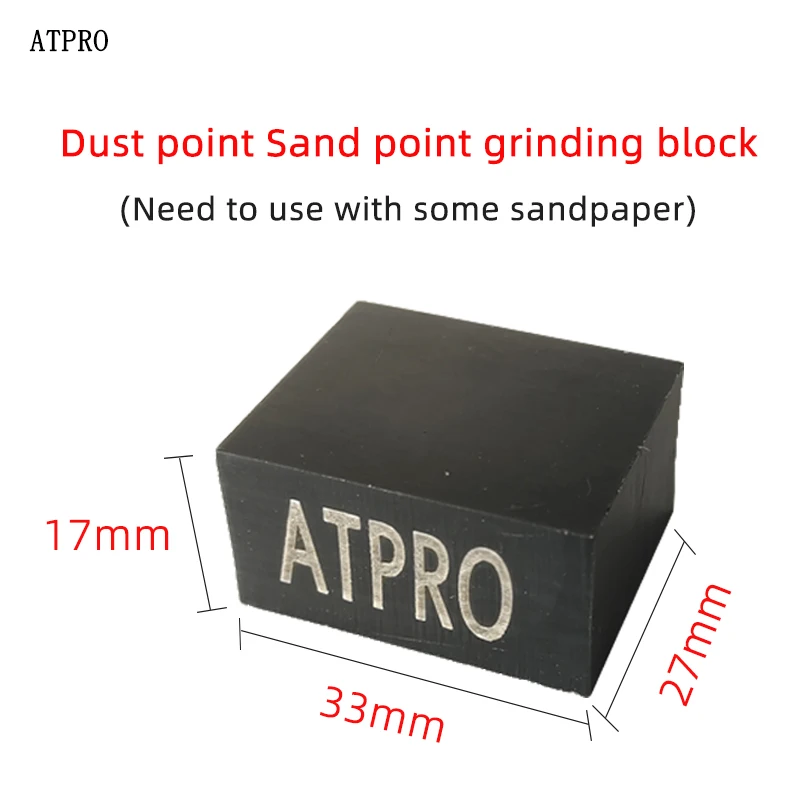 ATPRO 1 오픈 마작 블록 포인트 연마 광택 블록 수동 먼지 제거 마작 타일용 미세 페인트 연마 블록