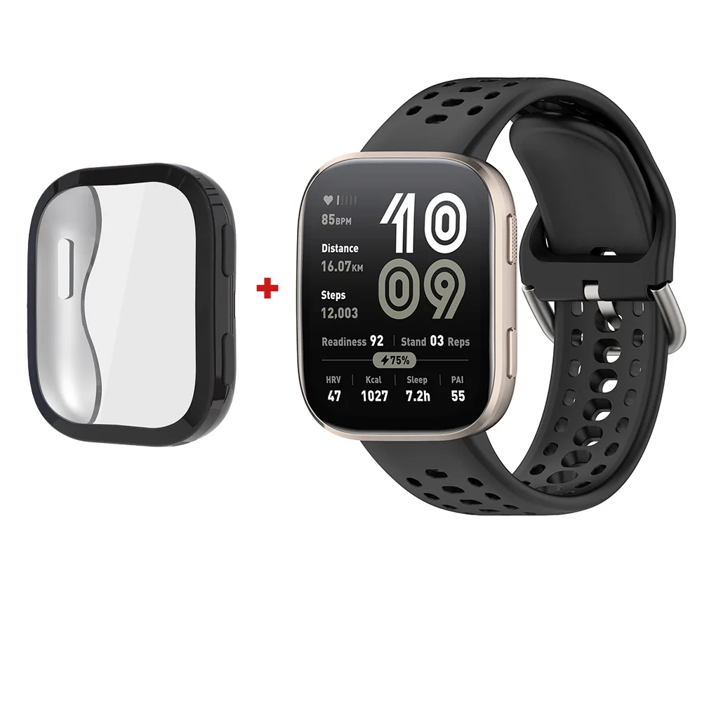 TPU Protective Case with Strap and Full-Coverage Screen Protector