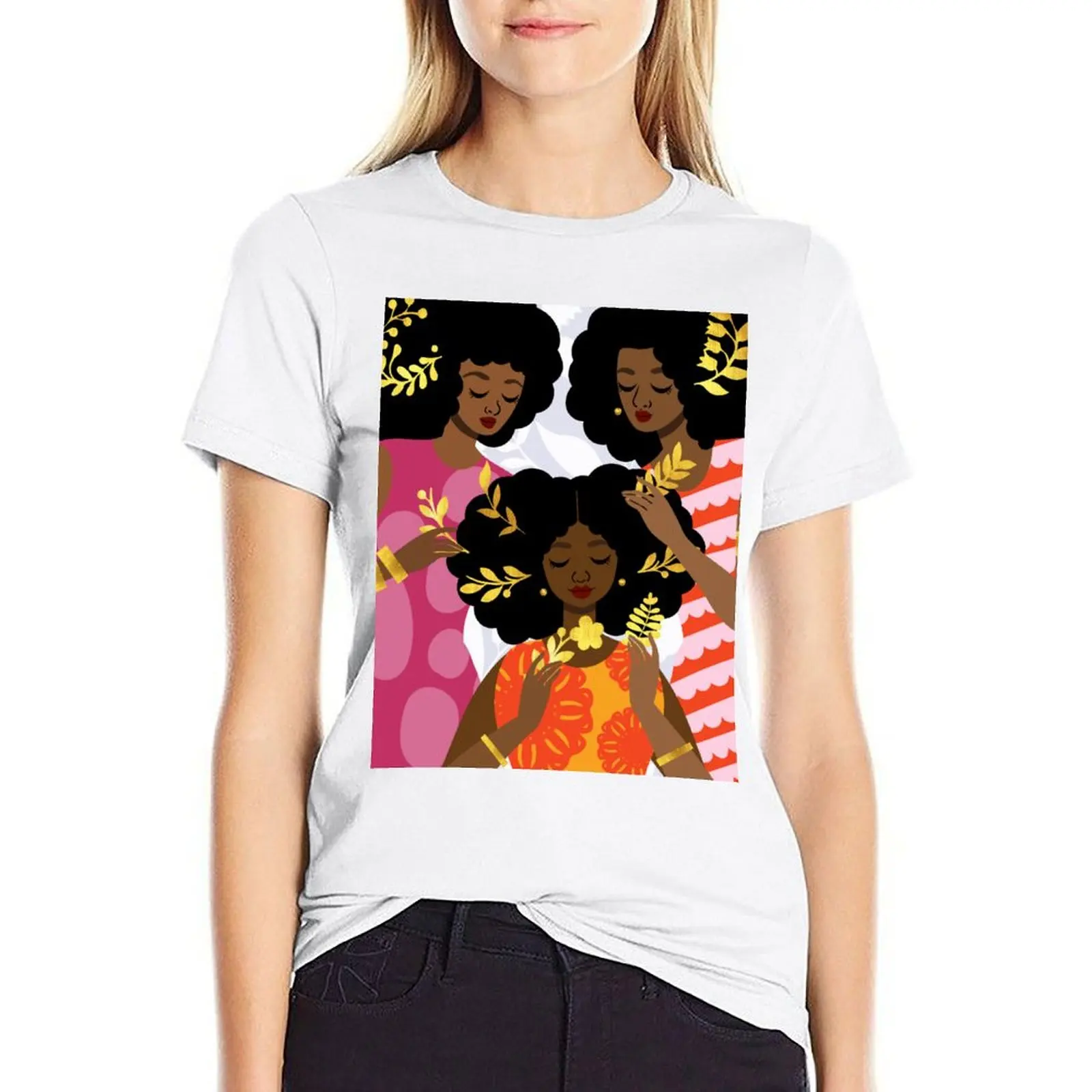 

Adornment T-shirt Aesthetic clothing plus size tops aesthetic clothes Women t-shirts