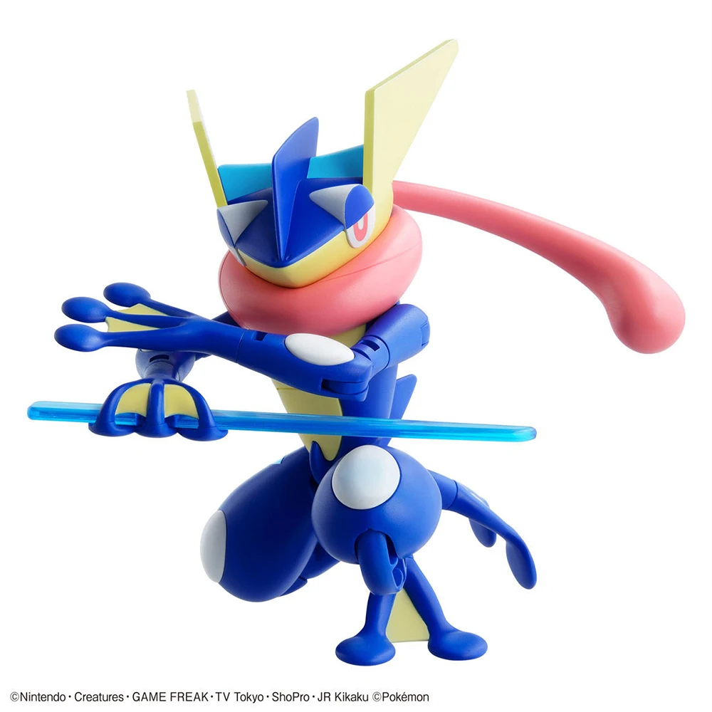Фото В наличии Оригинальные игрушки Bandai Pokemon plmo Greninja, аниме игрушки, подарки, коллекционные сборные фигурки для фанатов детей №5