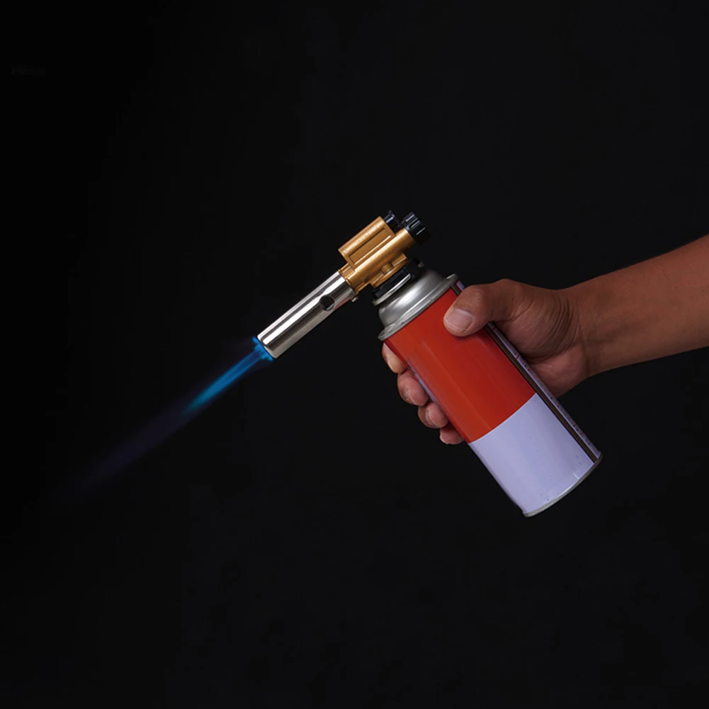 Metal Welding Gas Burner Flame Torch Gun Blowtorch Cooking Soldering Butane AutoIgnition Lighter Heating