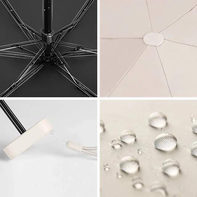 Piros Levél Kicsi 6 Bordák Hordozható Napsósító Napsókör Parasol Rain And Shine Dual Us Women Usbrella Pocket Ultraibolya Bizonyíték - Image 5