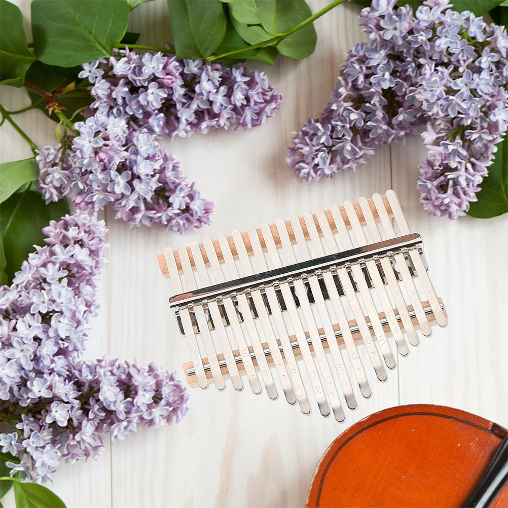 2 Set Thumb Piano Accessories Kit DIY Thumb Piano Parts with 8 Keys for Beginners for Home and School Musical Instruments