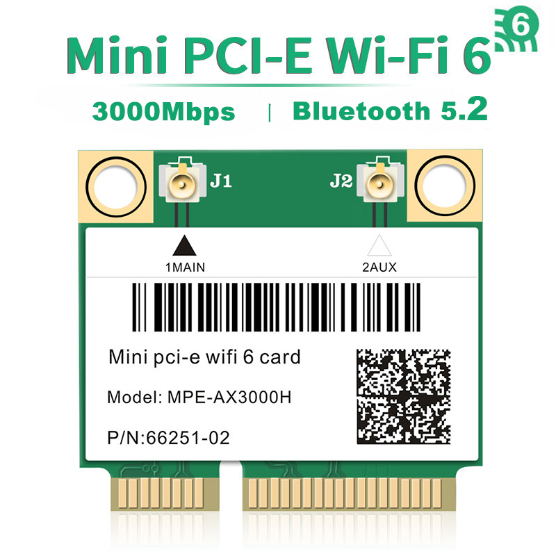 Wifi 6/5/4 Bluetooth Mini PCI-E Wireless Card Network Adapter For Laptop PC