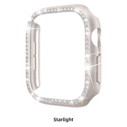 Orologio con Cassa in PC Hollow e Cornice di Diamanti Bling con Design Sfavillante