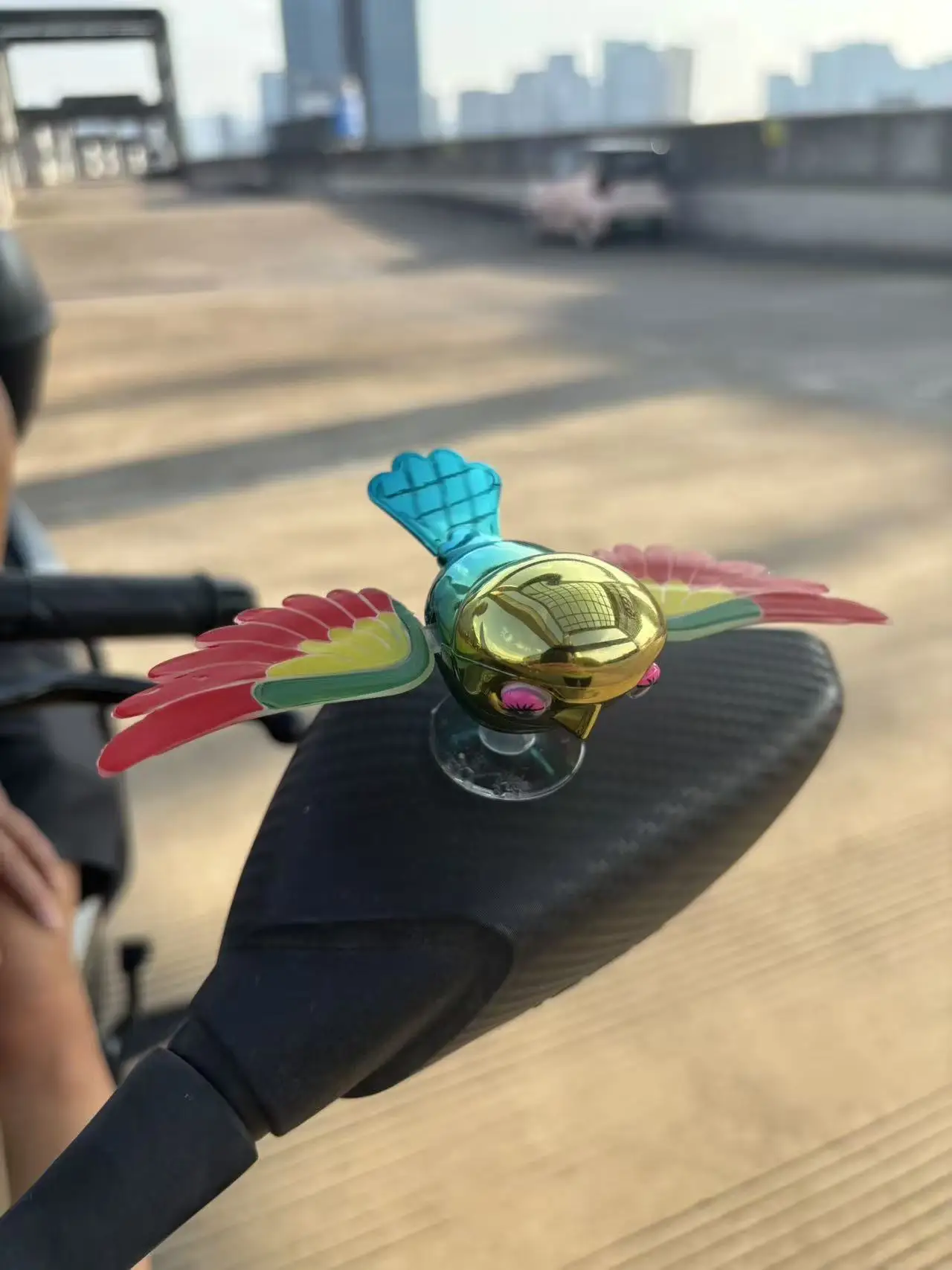 Simulation Flying Bird Helmet Accessory For Motorcycle Riders_voghion.com