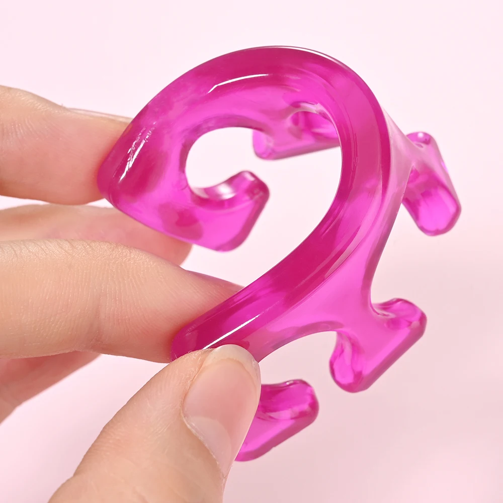 2Pcs Soft Silicone Flexible Toe Finger Separators Manicure Pedicure Finger Toe Spacer Separation For UV Gel Polish Beauty Tools