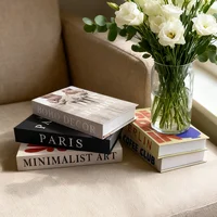 Модные поддельные книги Украшение Домашний клуб Гостиничный номер Дизайнерские книги Журнальный столик Книги Коробка Моделирование Опора Книги Настольные украшения — изображение 2