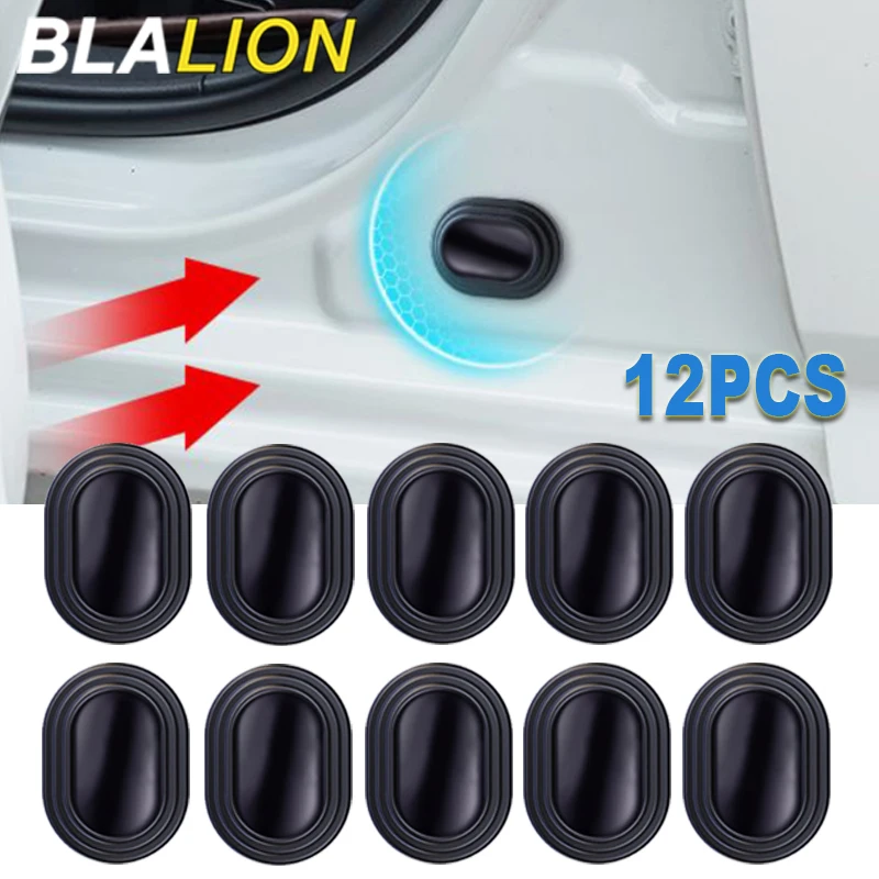 car door gasket 12PCS Car Door Anti-shock Silicone Pad Shock Absorbing Gasket Trunk Sound Soundproof Thickening Cushion Seal Stickers