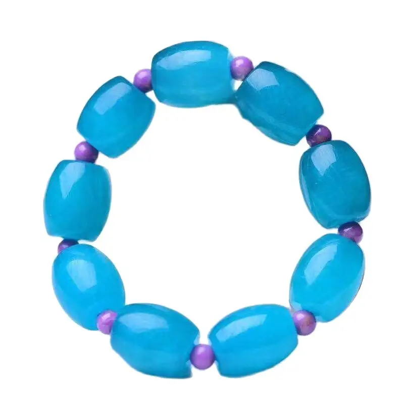 

Wholesale JoursNeige Light Blue Tianhe Natural Stone Bracelet Bucket Beads Bracelets for Women Fresh Crystal Bracelet Jewelry