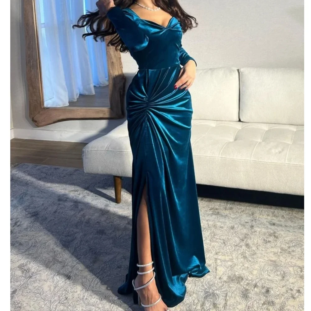 

Muloong V-Neck Sweep Train Women Elegant And Pretty Luxury Prom Dress