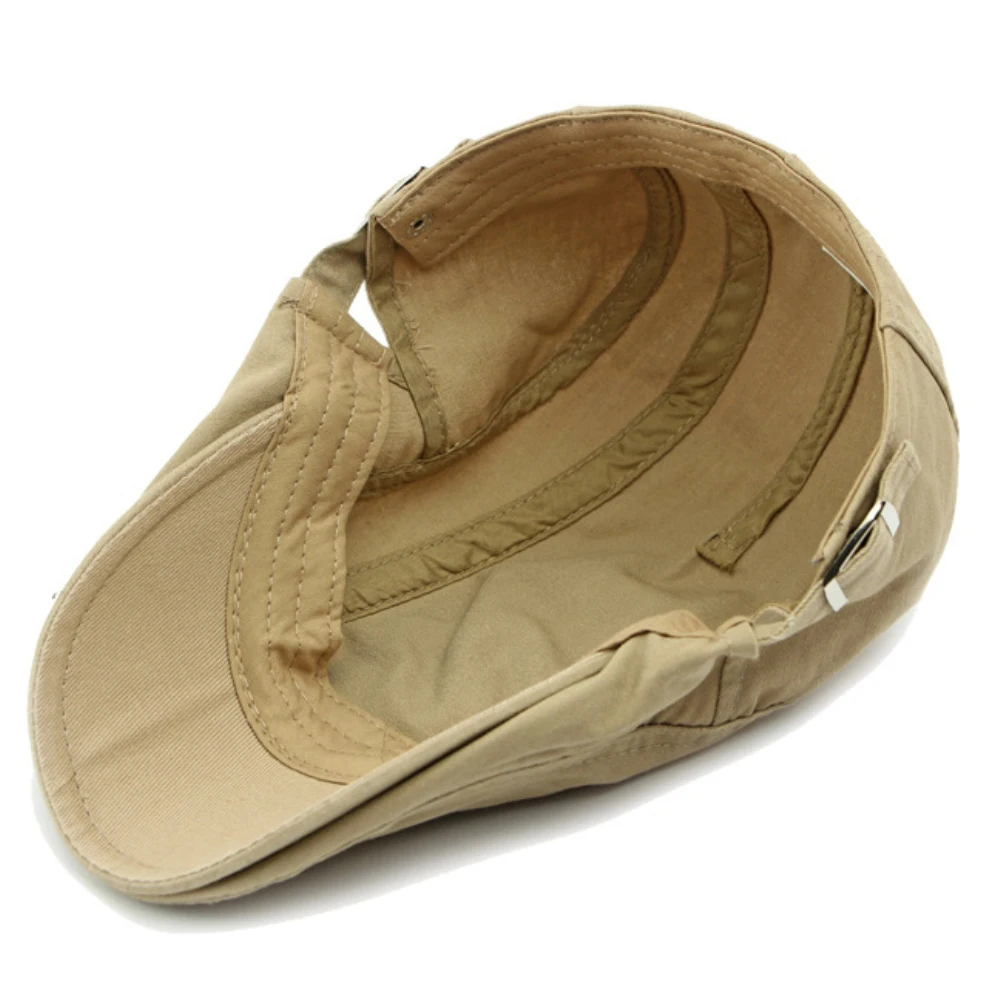 Beret Hat Woolen Beret Men Women Beret Cap Classic Cotton Spring Summer Sun Hat Adjustable Ivy Flat Cap Artist Berets
