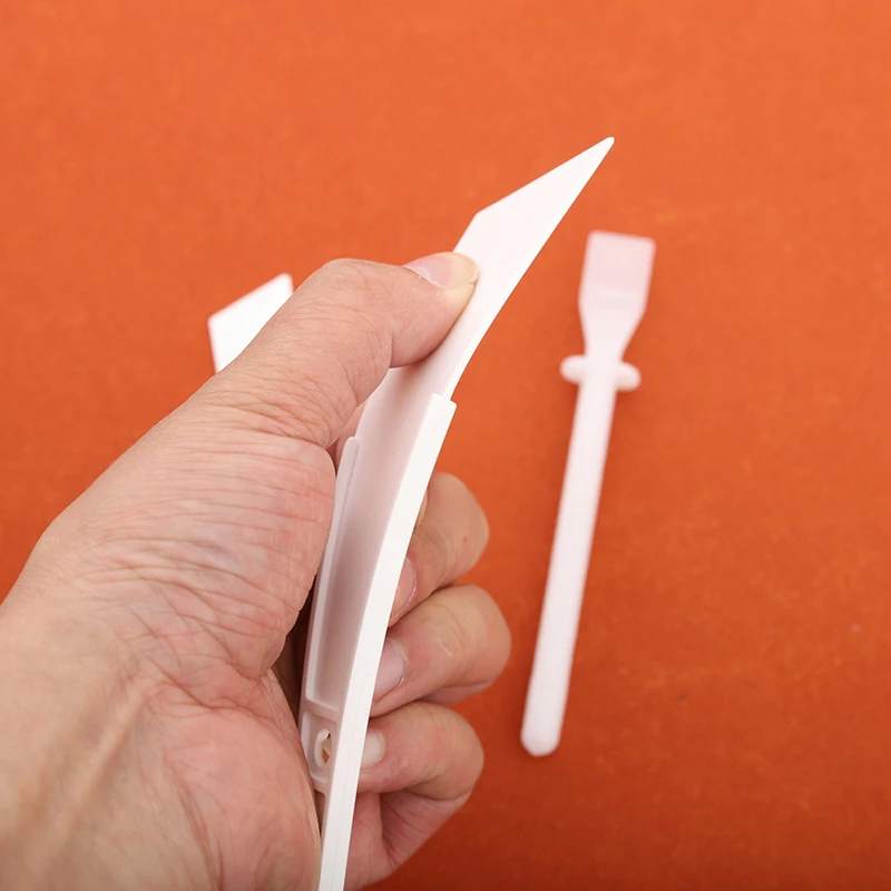 5pcs/Set Leather Scraper Gumming Board DIY Handmade Leather Tools Plastic PP Practical Gluing Leather Accessories 15/20/30/40mm