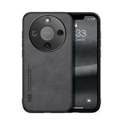Luxury Magnetic Leather Phone Case - Elegant Soft Back Cover for Honor X9D 5G (Dark Grey)