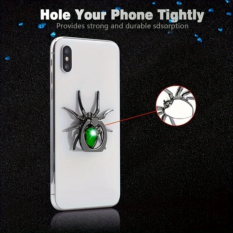 Luxury Diamond Spider Ring Phone Holder – 360° Expanding Grip Stand