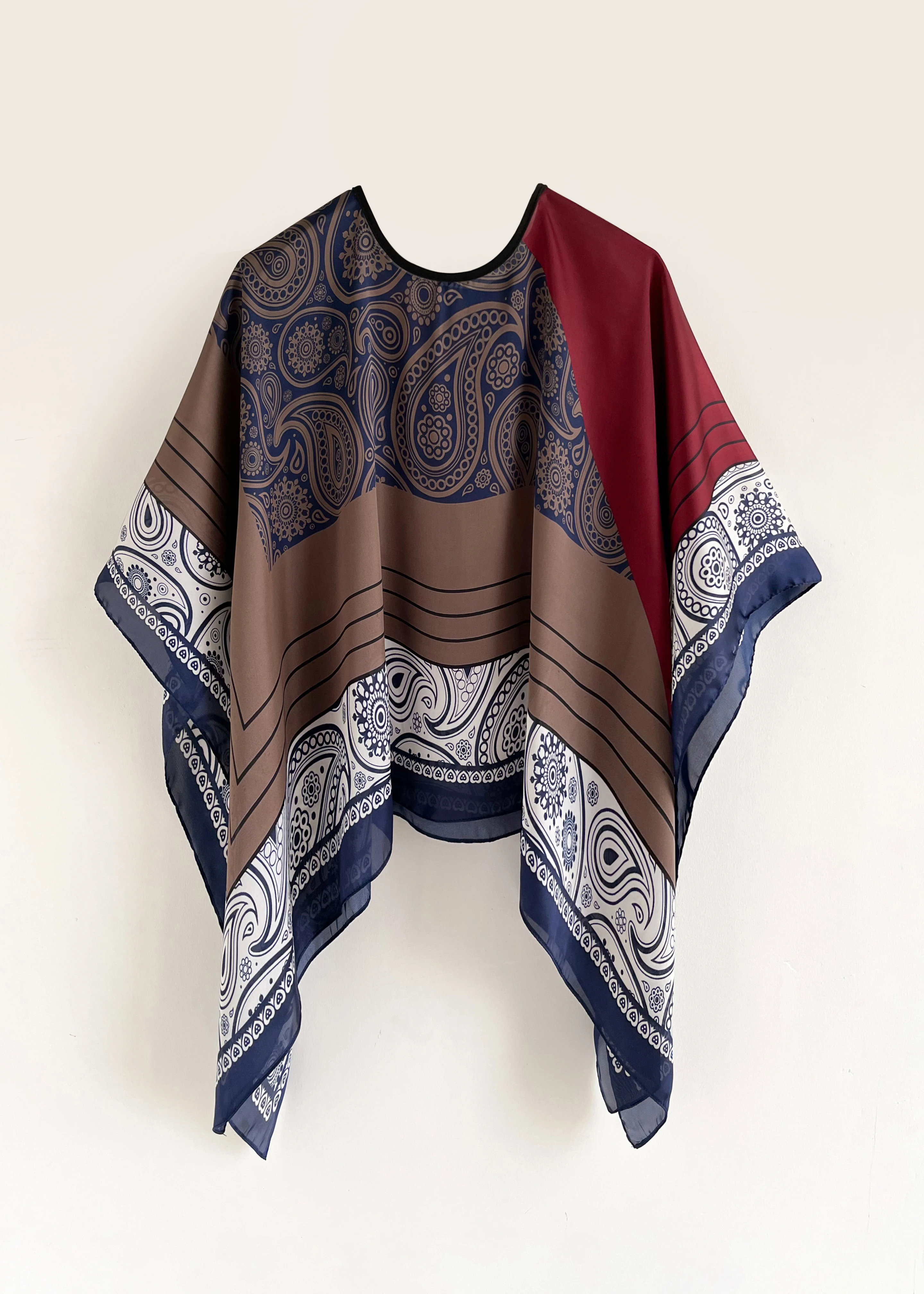 Poncho Pullover Shawl Sun Protection Scarf 2024 New Versatile Scarf Paired With Women's Loose Summer Sunscreen Leisure Clothi
