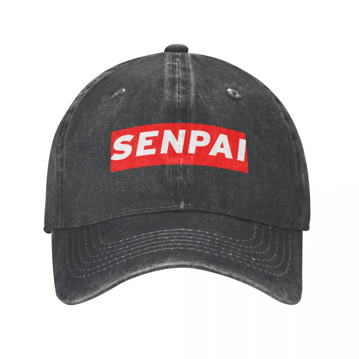 

Red Senpai Aesthetic Cap Cowboy Hat Beach bag streetwear hat man for the sun men's hats Women's