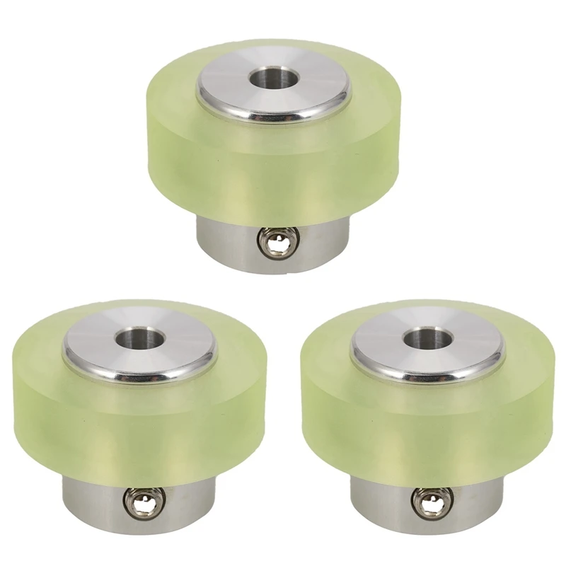 

3Pcs 100Mm Aluminum Polyurethane Industrial Encoder Wheel Measuring Wheel For Measuring Rotary Encoder