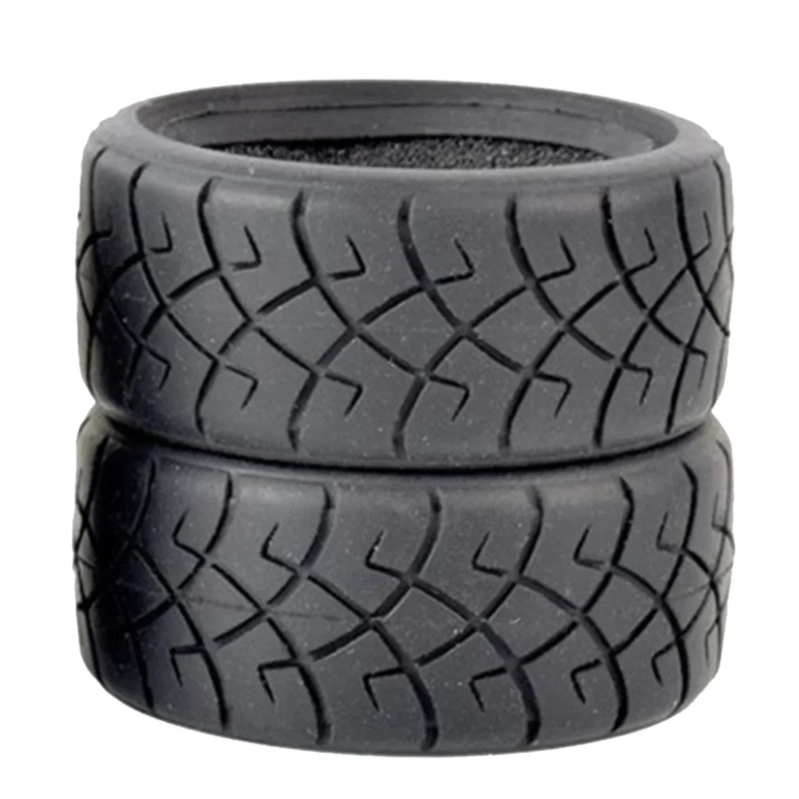 Pneus RC M châssis 65mm posés à plat, lot de 4 en caoutchouc pour Tamiya M-07, M-06