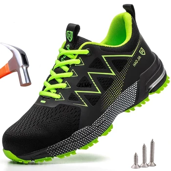 Scarpe antinfortunistiche da lavoro leggere Uomo Donna Scarpe con punta in acciaio indistruttibili Stivali protettivi di sicurezza Scarpe da ginnastica da lavoro di sicurezza traspiranti
