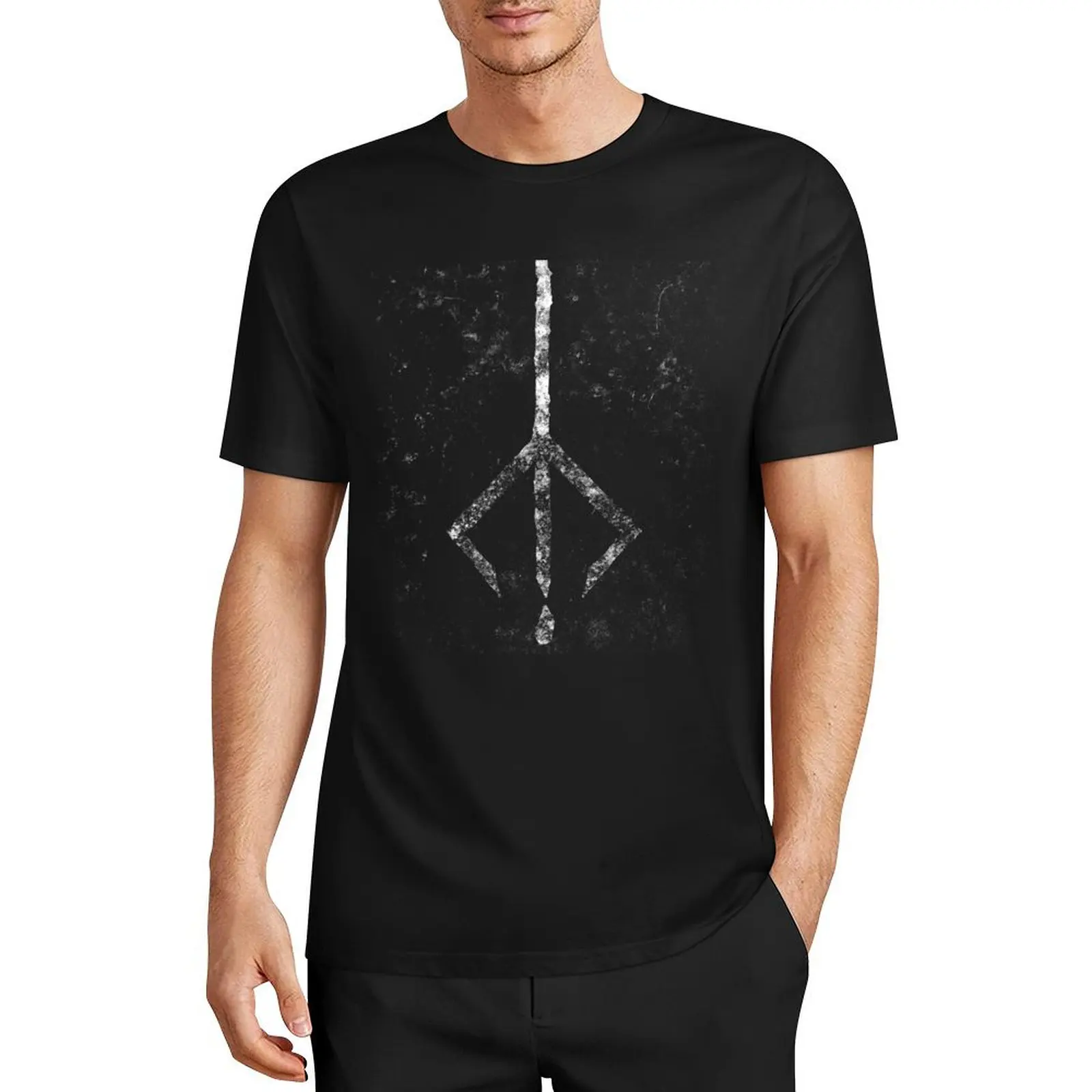 

Hunter's Mark T-Shirt tees summer tops sweat blacks plain white t shirts men