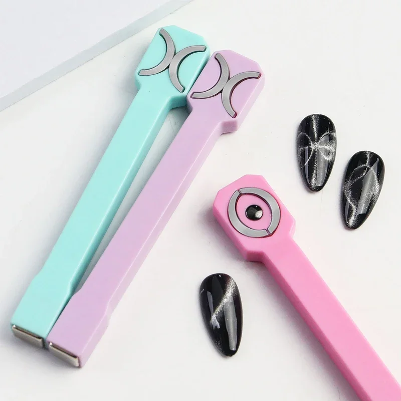 Cat Eye Nail Tool Magnetic Nail Art Tools Magnetic Nail Tools 3 in 1 Strong Cat Eye Magnet for Nails UV Gel Polish Butterfly Cateye Magnetic Tool for Nail Art Magnet Stick Nail Salon Tools