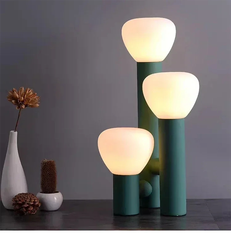 Description Picture 2 of itemNordic creative minimalist designer floor lamp, living room, bedroom, children's room, study, colorful three head desk lamp