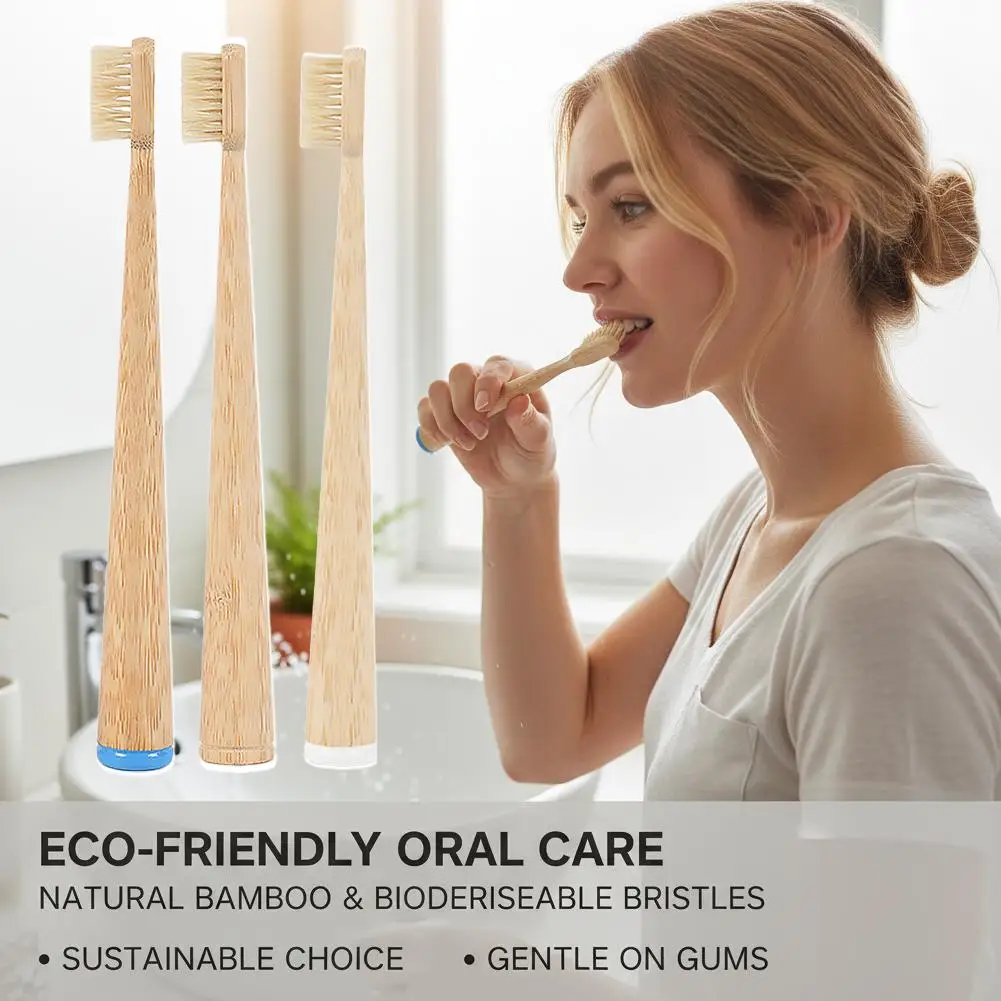 Eco-Friendly Natural Bamboo Toothbrush – Sustainable Bristle Design