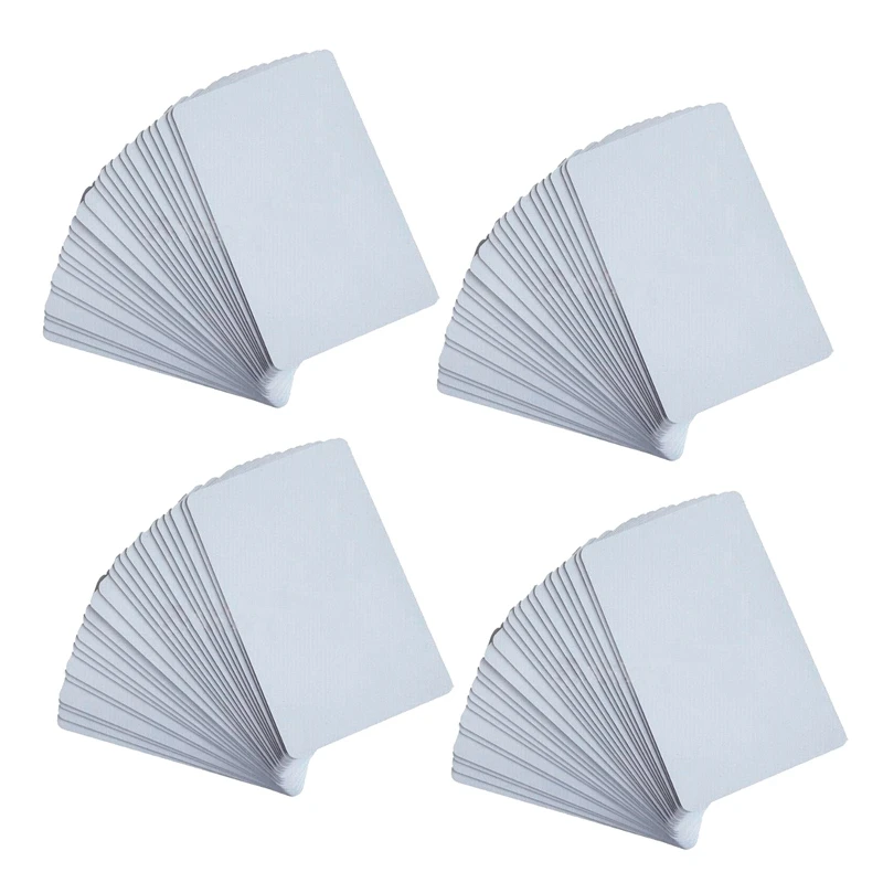

RISE-80Pcs NFC Cards White Blank For NTAG215 PVC Tags Waterpoof 504Bytes Chip Sticker