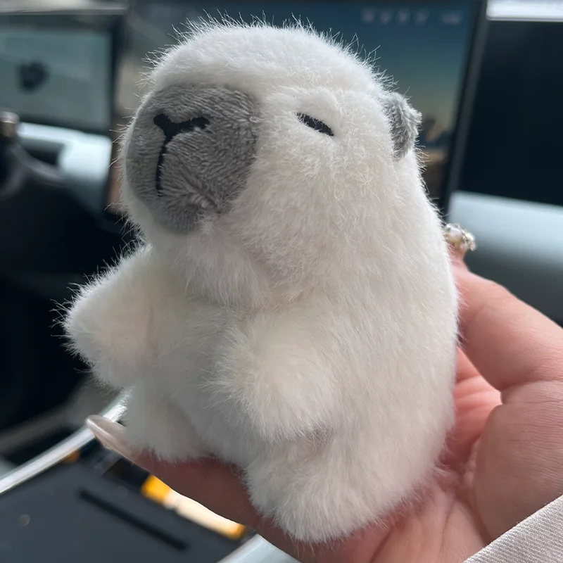 Couple Gift Mini Plush Keychain Simulation Animal Cute Plush Toy Backpack Pendant Birthday Gift Box Decorative Doll 6