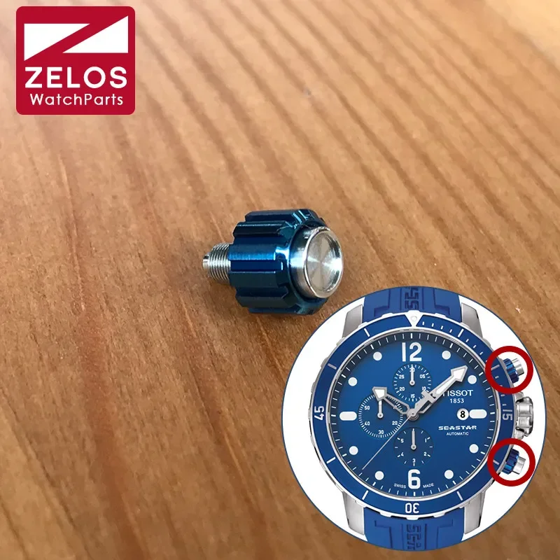 Pulsante Per Ts Tissot T-Sport Seastar 1000 Orologio Da Uomo Pusher Parts Tools