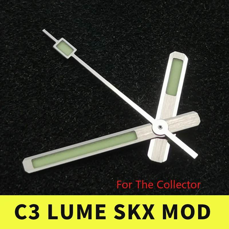 Matte Black Watch Hands 4R35 7S26 NH35 NH36 Super C3 Lume SKX MOD - Foto 6