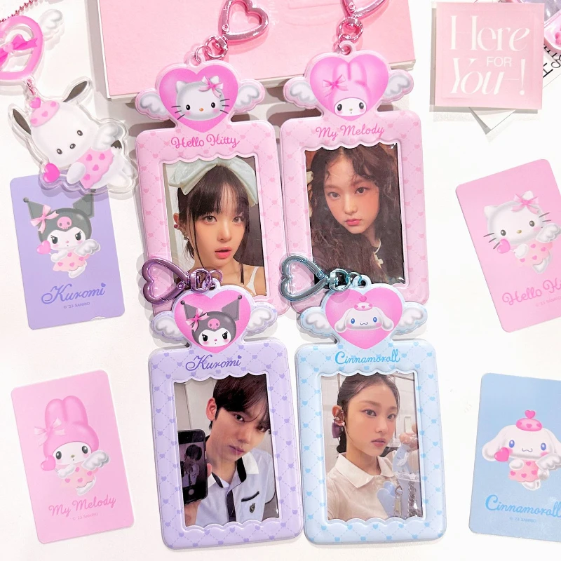 Корея Sanrio love PVC держатель для карт 3 дюйма cinnamoroll my melody карта для еды, автобусная карта bts, Фотокарта, сумка для хранения, подвеска Корея Sanrio love PVC держатель для карт 3 дюйма cinnamoroll my melody карта для еды, автобусная карта bts, Фотокарта, сумка для хранения, подвеска