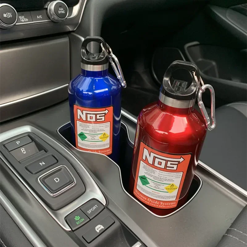 자동차 절연 컵 NOS 질소 실린더 진공 스테인리스 스틸 주전자 500 ml 대용량 여행 스포츠 물병