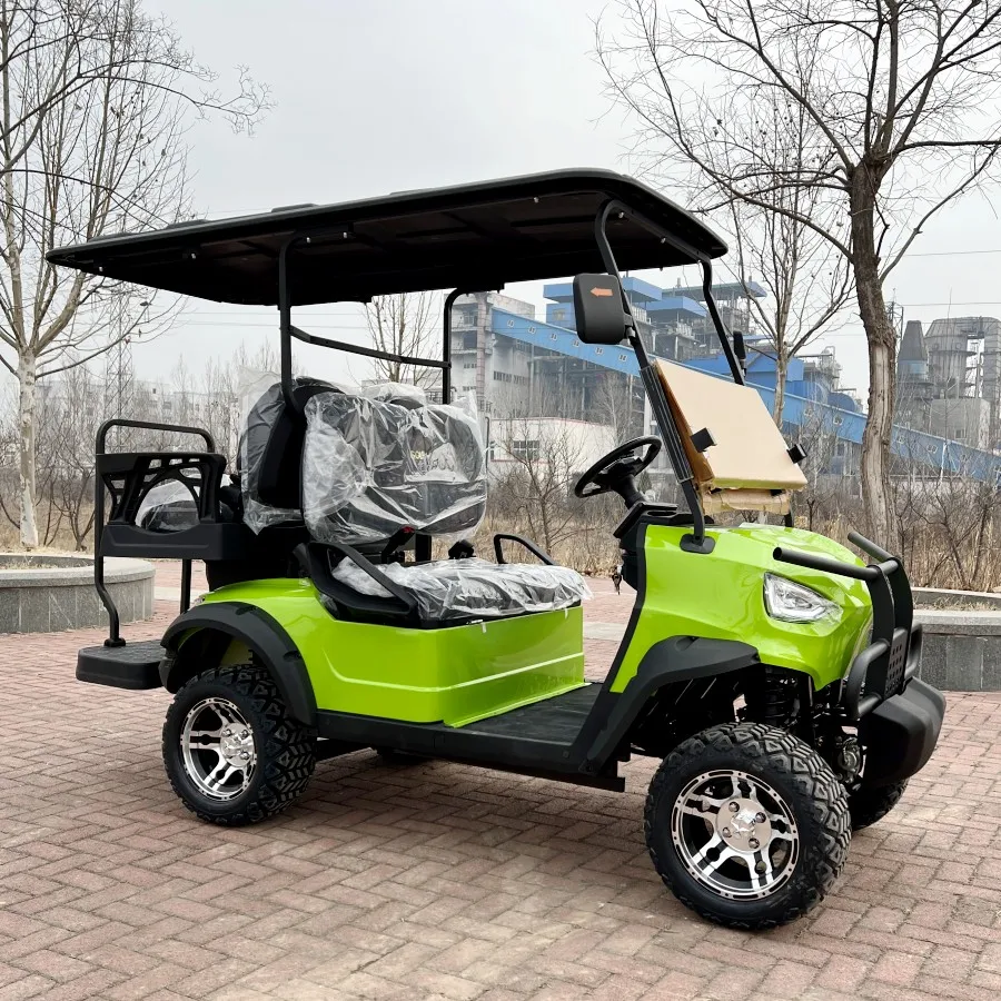 

New 4 6 Seater Utility Golf Cart With Radio Entertainment System and Reversing Camera Lithium Battery Electric Golf Carts