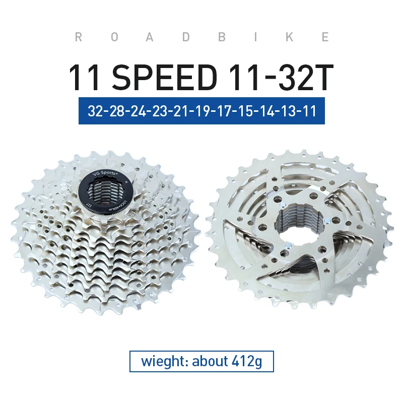 Bike Freewheel VG Sports 8 9 10 11 Speed Road Bike Freewheel Roadbike Cassette 8v 9v 10v 11v 28t 32t Bicycle Sprocket