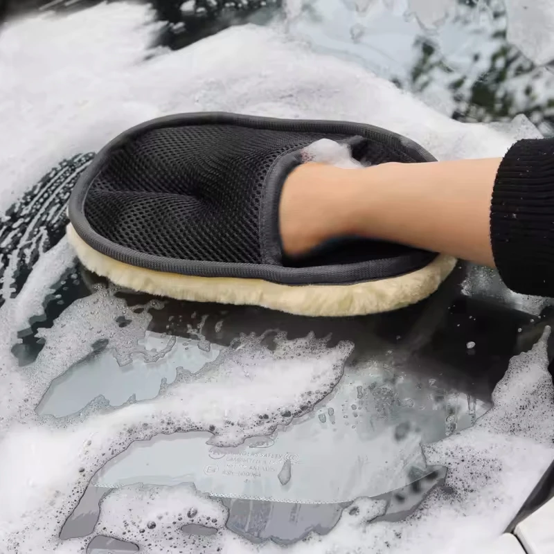 Car Cleaning Glove Soft Wool Washing Brush Car Wipe Tools For MG HS ZST ZS MG3 MG5 MG6 MG7 GT GS Hector ZX EZS EHS MG3X-Cro