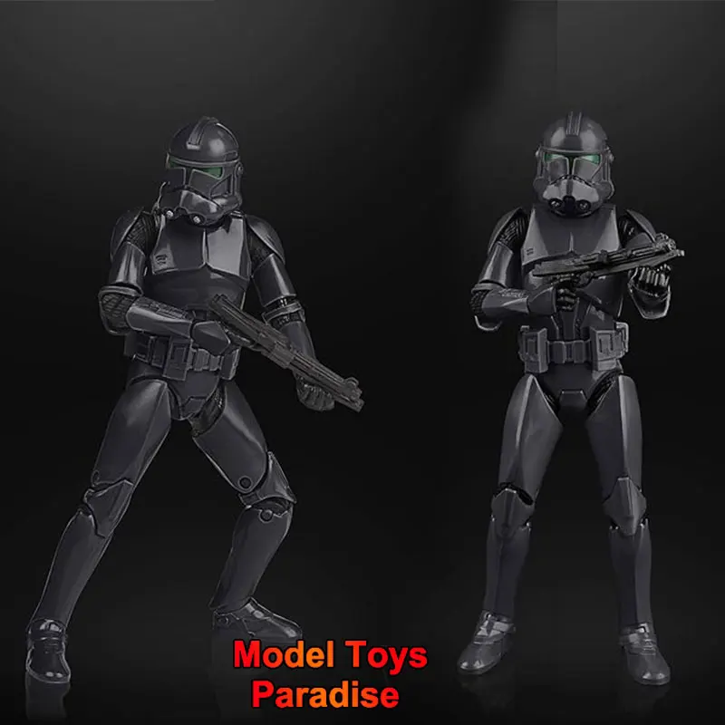 1/12 Uomini Soldato Black Elite Team Star Wars Clone Wars Set Completo 6 Pollici Action Figure Giocattoli Da Collezione Regali