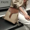 2024 Hit Color Design College Girl School Book Bag All-match Real Leather Women's Backpack High Quality Cowhide Shoulder Bag 2