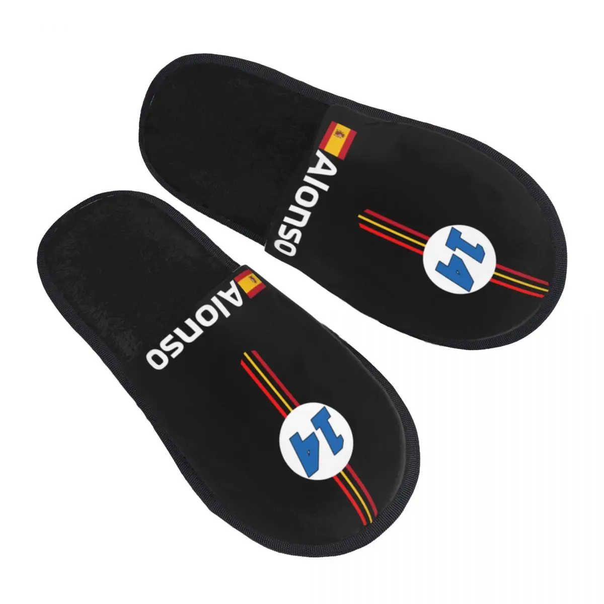 

Custom Fernando 14 Number Memory Foam Slippers Women Soft Warm Sport Motorcycle Alonso House Slippers Comfortable