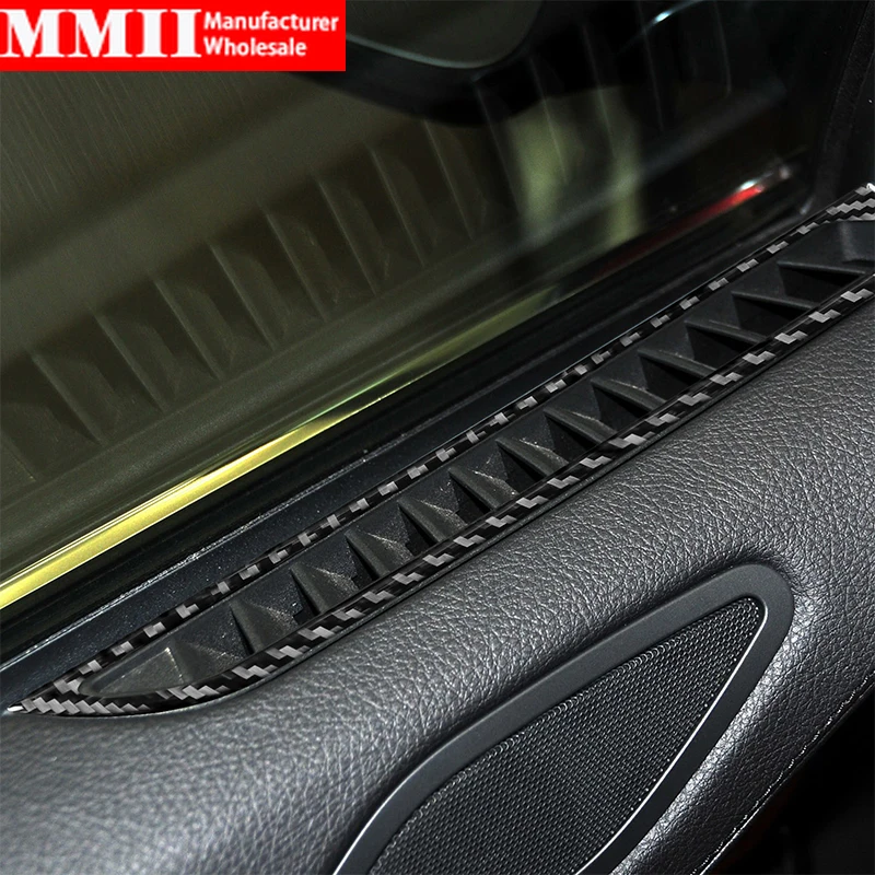 

Настоящее углеродное волокно для BMW 6 серий M6 F12 F13 F06 2011-2018 Крышка вентиляционного отверстия передней двери отделка наклейки автомобильные аксессуары