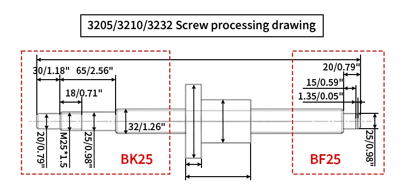 Hochpräzise Kugelumlaufspindel SFU1204 SFU1604 SFU1605 mit geradem Mutterende, unverarbeitet und verarbeitet für CNC-Teile 150–1150 mm – Detail 9
