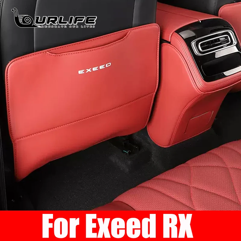 

For Chery EXEED RX 2022 2023 2024 Car Seat Anti Kick Pad Rear Armrest Box Protective Pad Seat Back Anti Dirt Mat Accessories