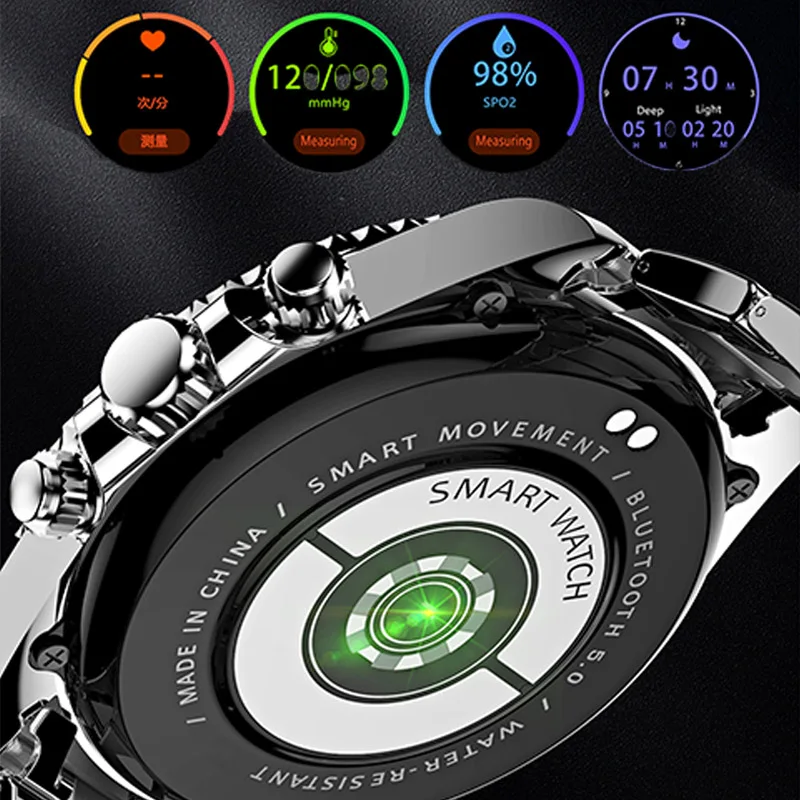 2023 Bluetooth Call Smart Watch for Men Business Clock Steel Belt Smartwatch Women Heart Rate Fitness.jpg
